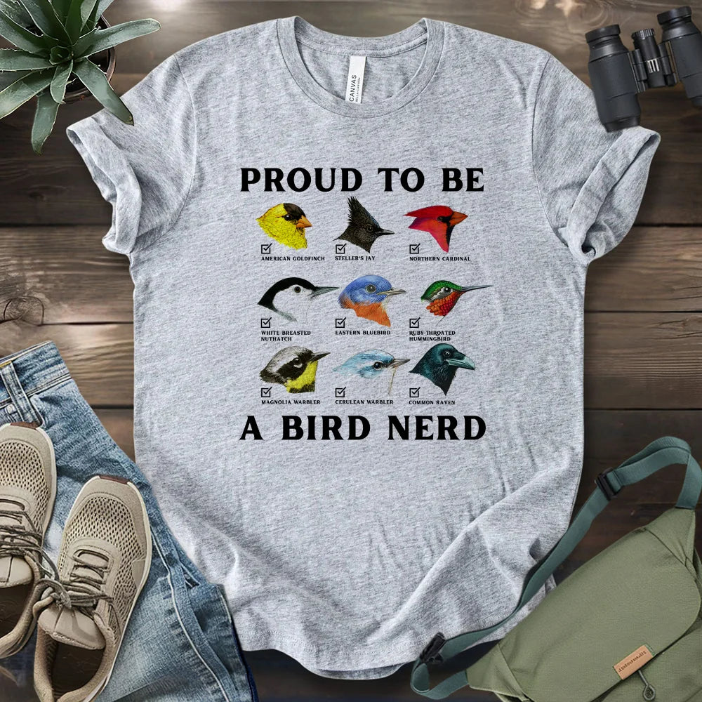 Proud To Be A Bird Nerd T-shirt