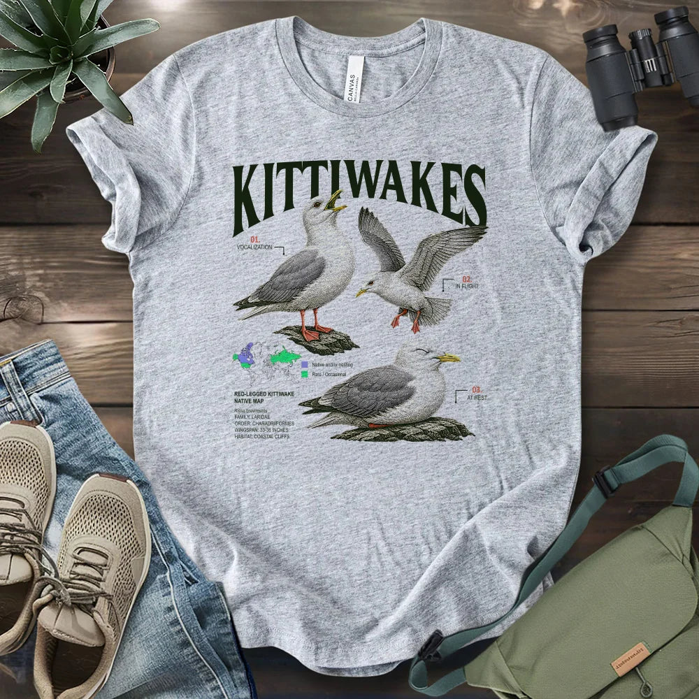 Red-legged Kittiwake Profile T-shirt