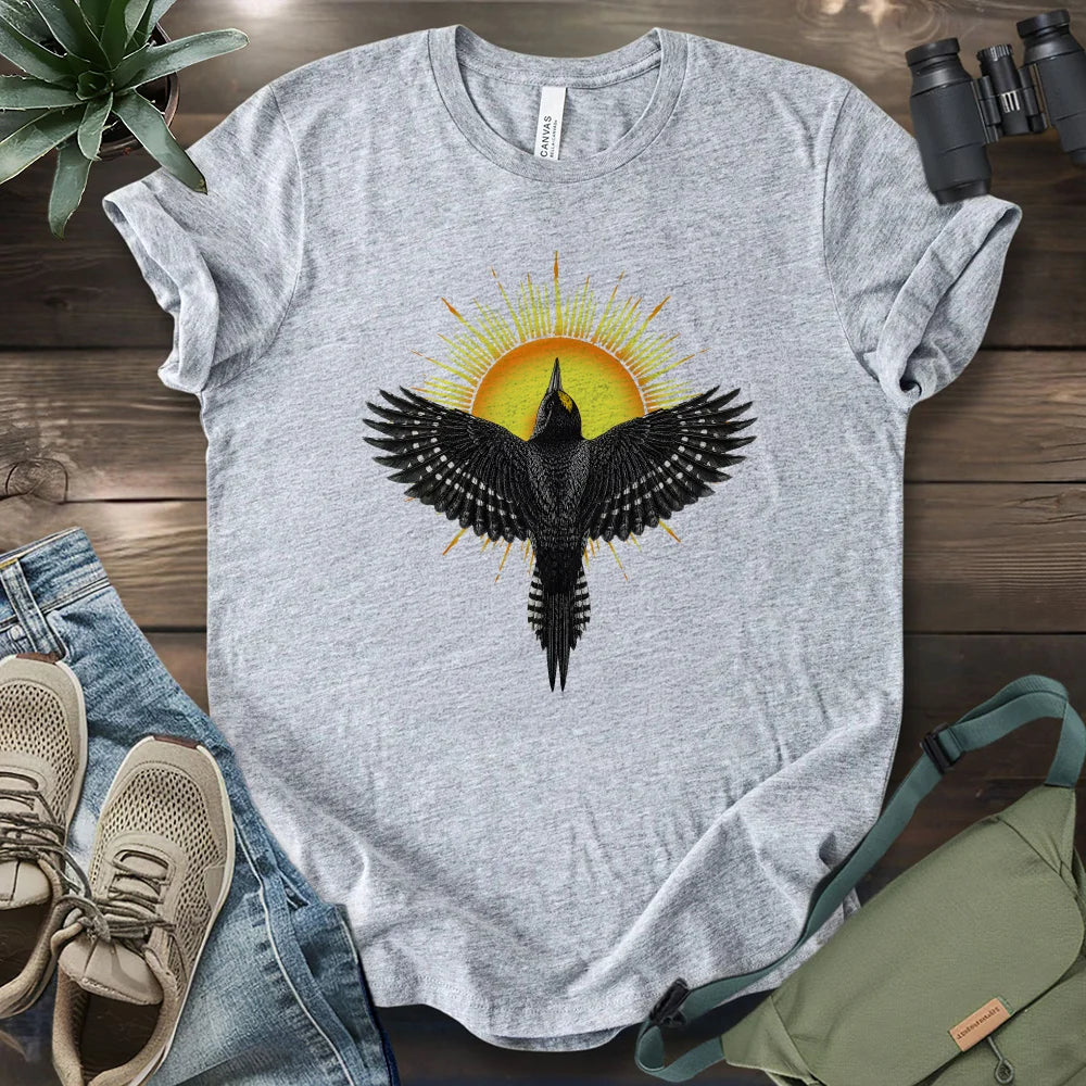 Rise Black Backed Woodpecker T-shirt