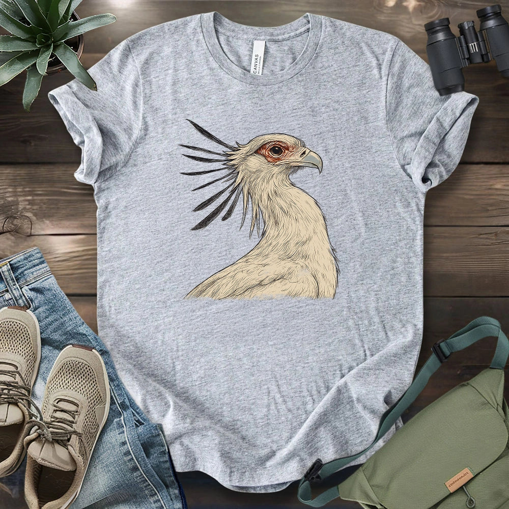 Secretary Bird Sketch T-shirt