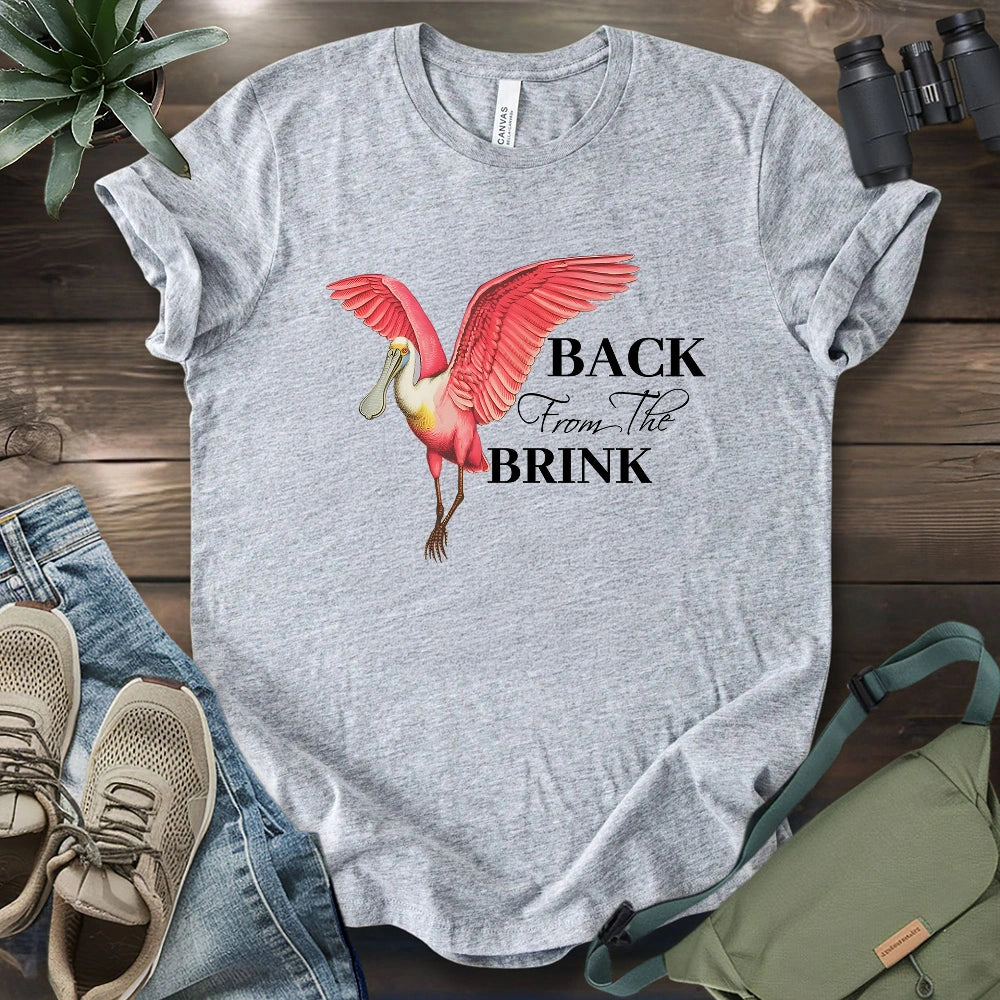 Spoonbill Back From The Brink T-shirt