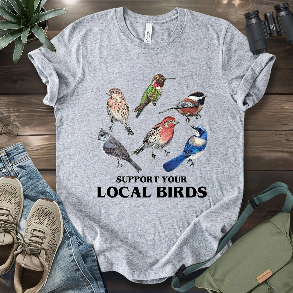 Support California Backyard Birds T-shirt