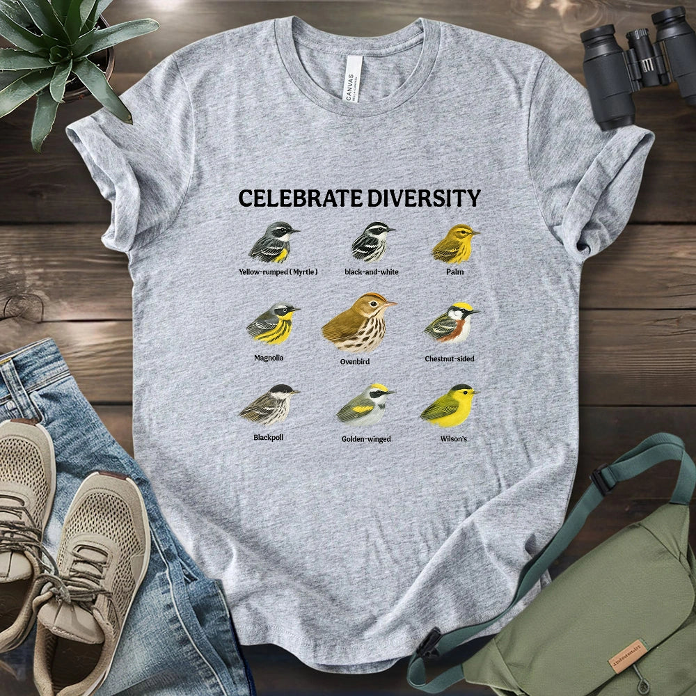 Warbler Diversity T-shirt