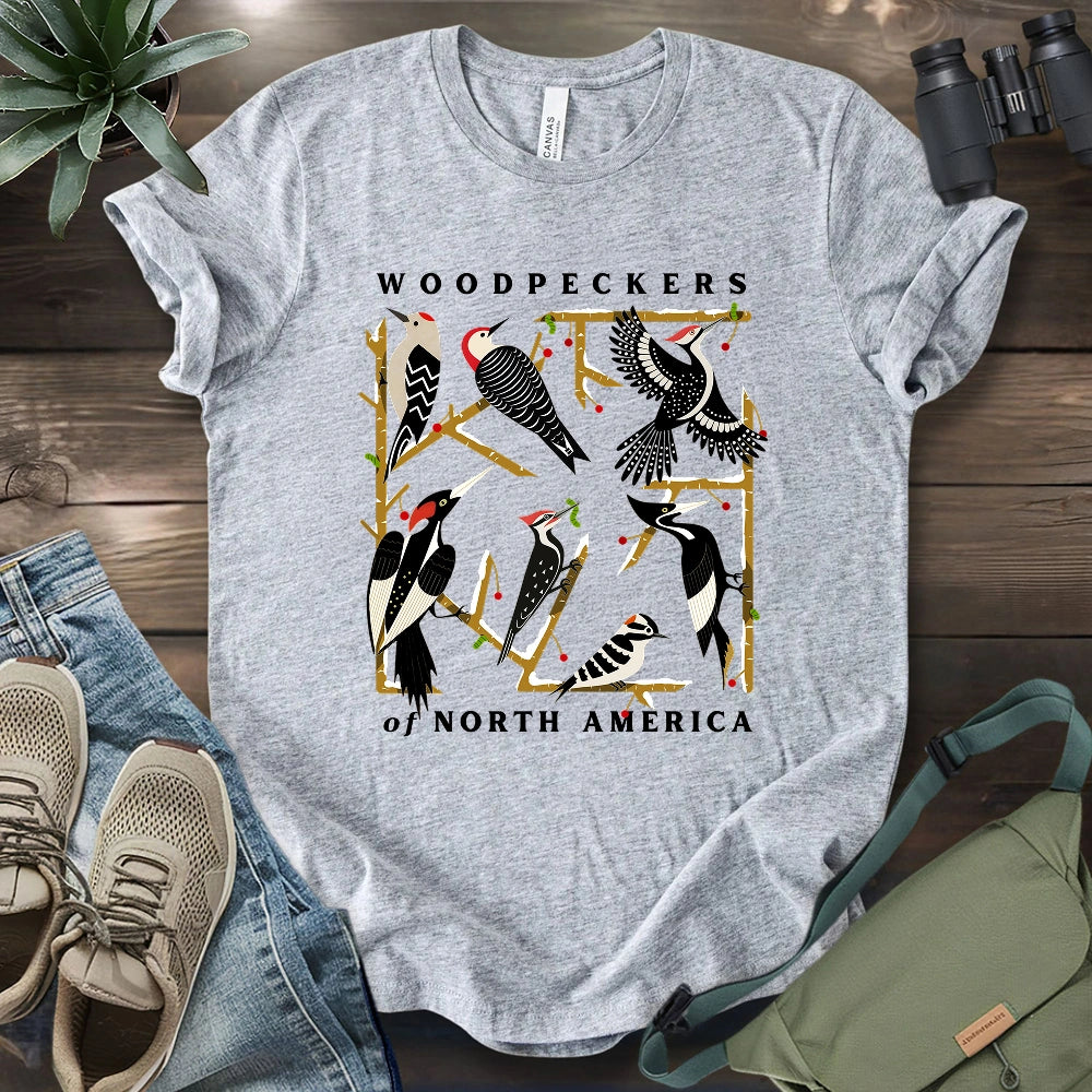 Woodpeckers Of North America T-shirt