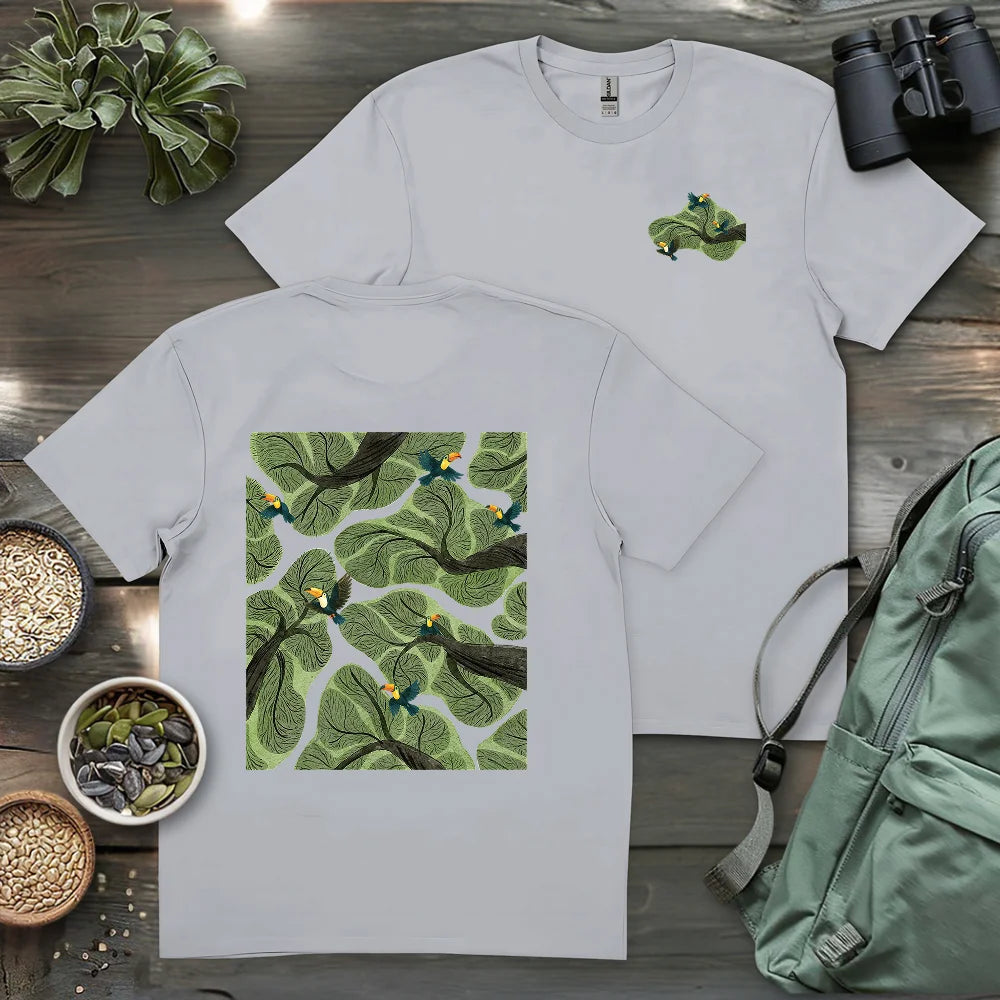 Toucan In Jungle 2 Side T-shirt