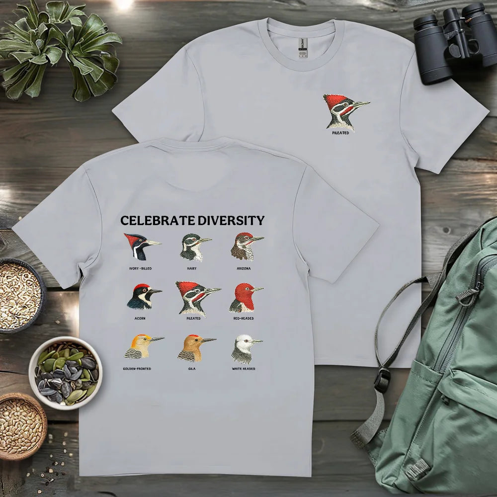Woodpecker Diversity 2 Side T-shirt