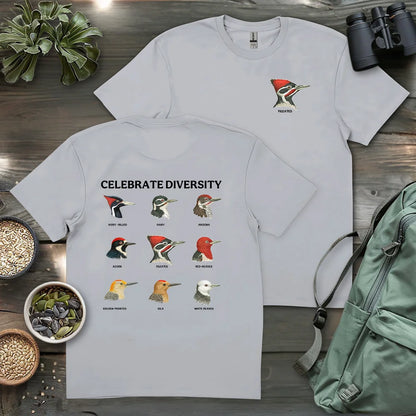 Woodpecker Diversity 2 Side T-shirt