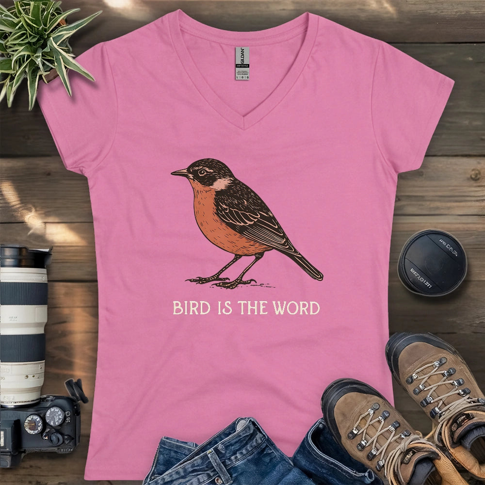 Bird Is The Word Lady V-neck