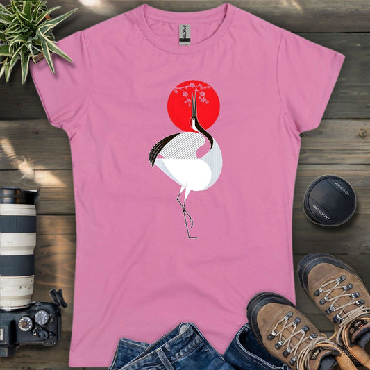 Common Crane Geometric Women's T-shirt