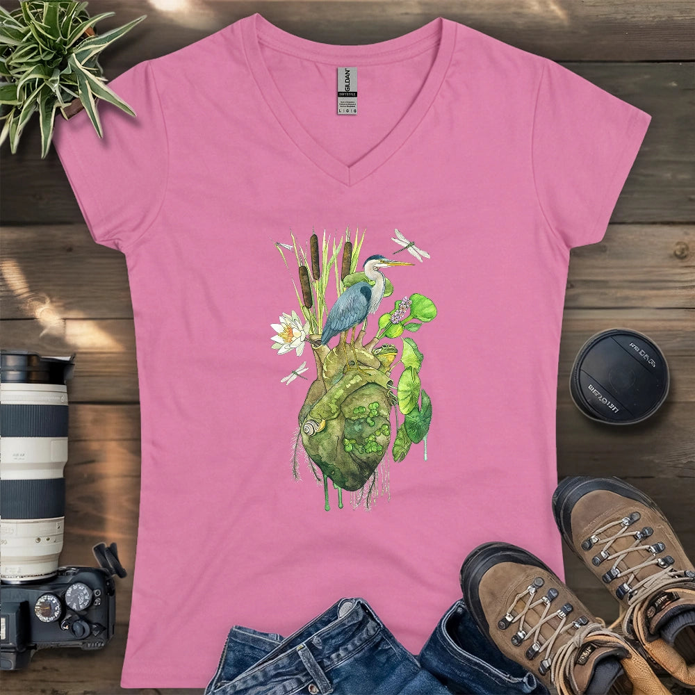 Heart of the Marsh Lady V-neck