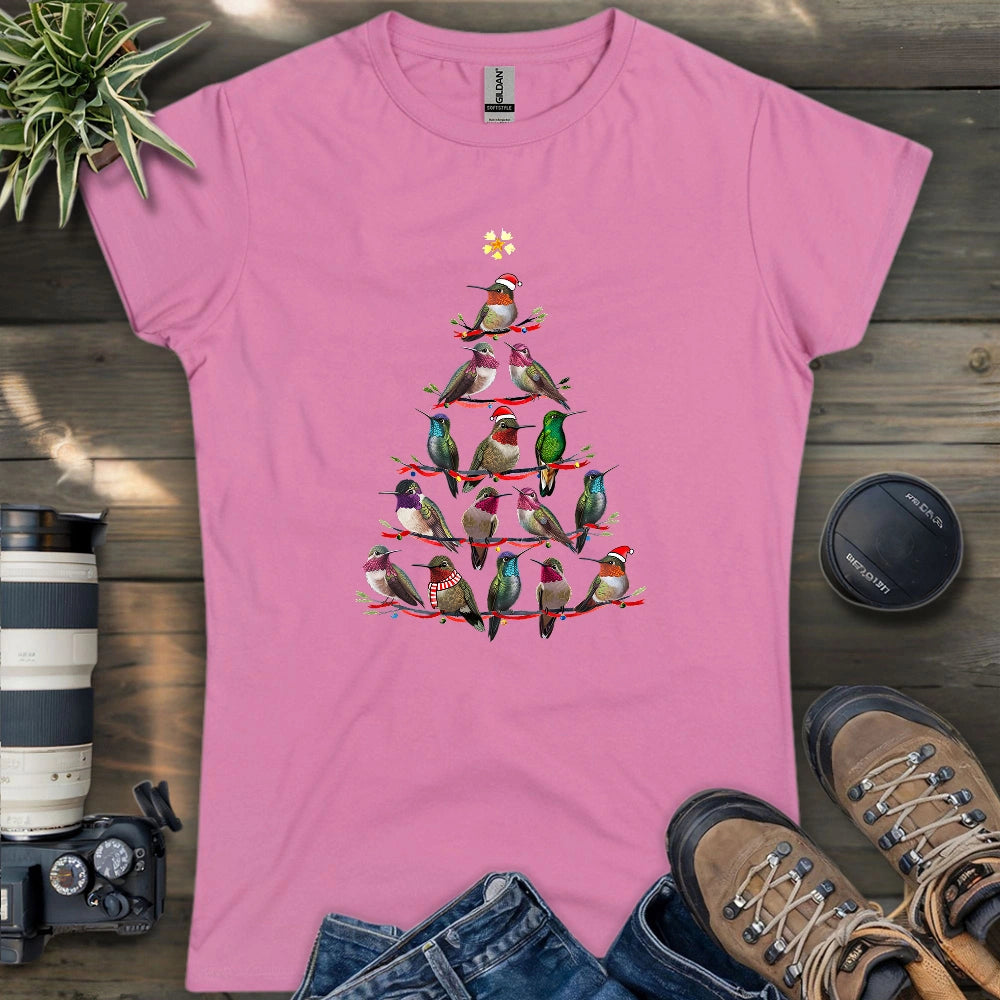 Hummingbird Christmas Tree Women's T-shirt
