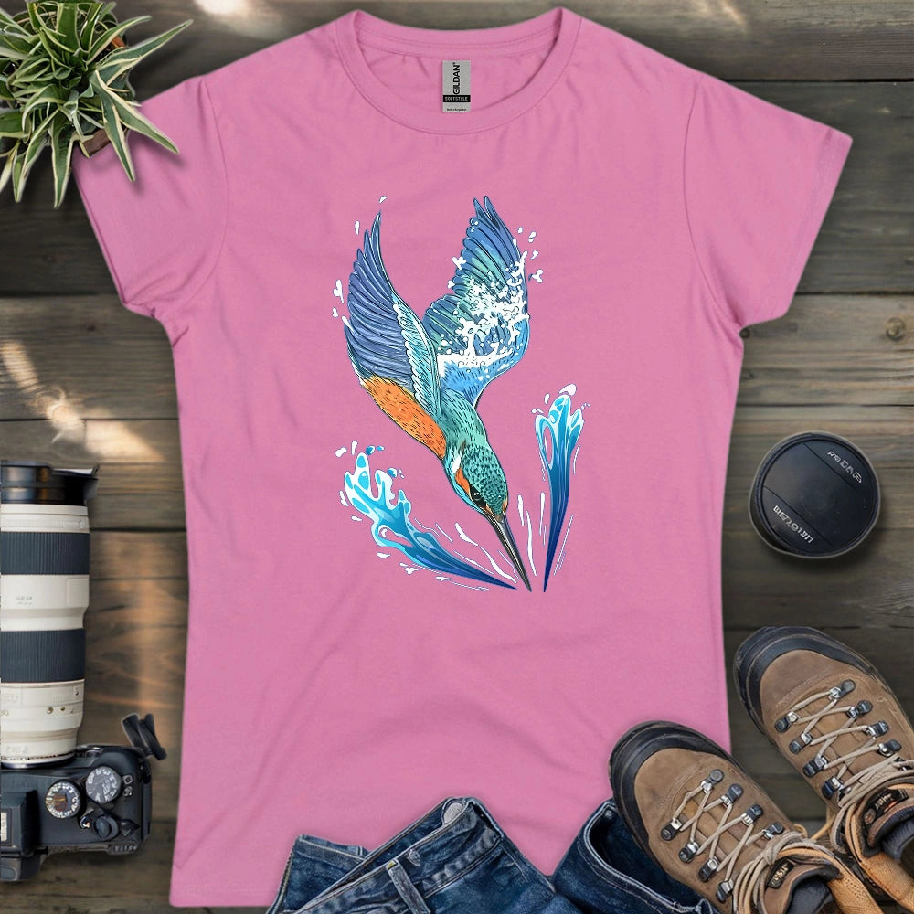 Kingfisher Diving Women's T-shirt