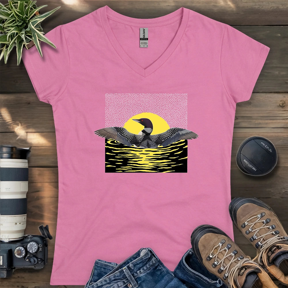 Loon Dance Lady V-neck