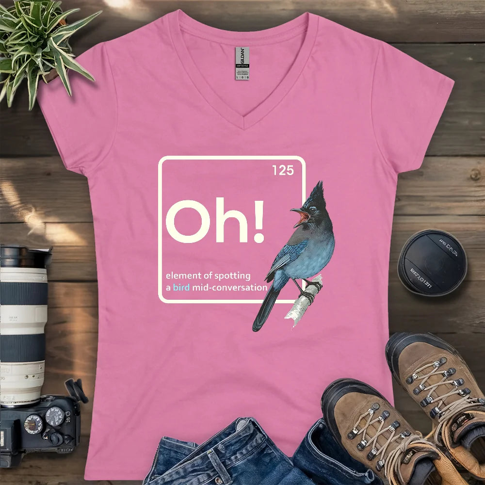 Oh, A Bird! Lady V-neck