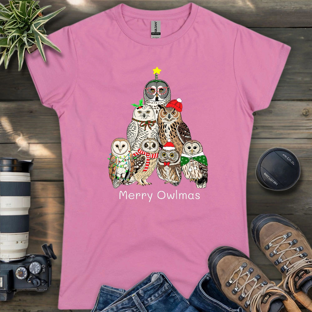 Owl Family Christmas Women's T-shirt