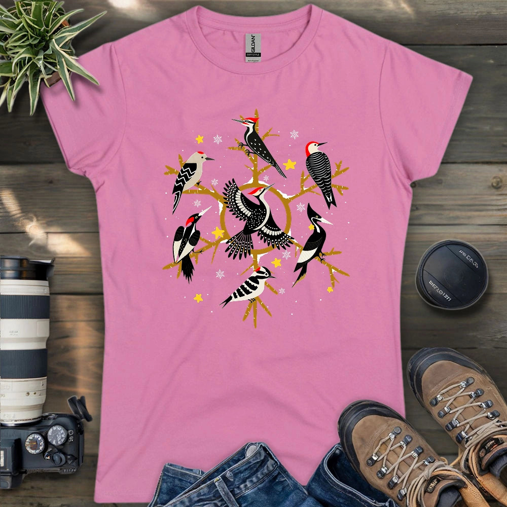 Snowflake of Woodpeckers Women's T-shirt