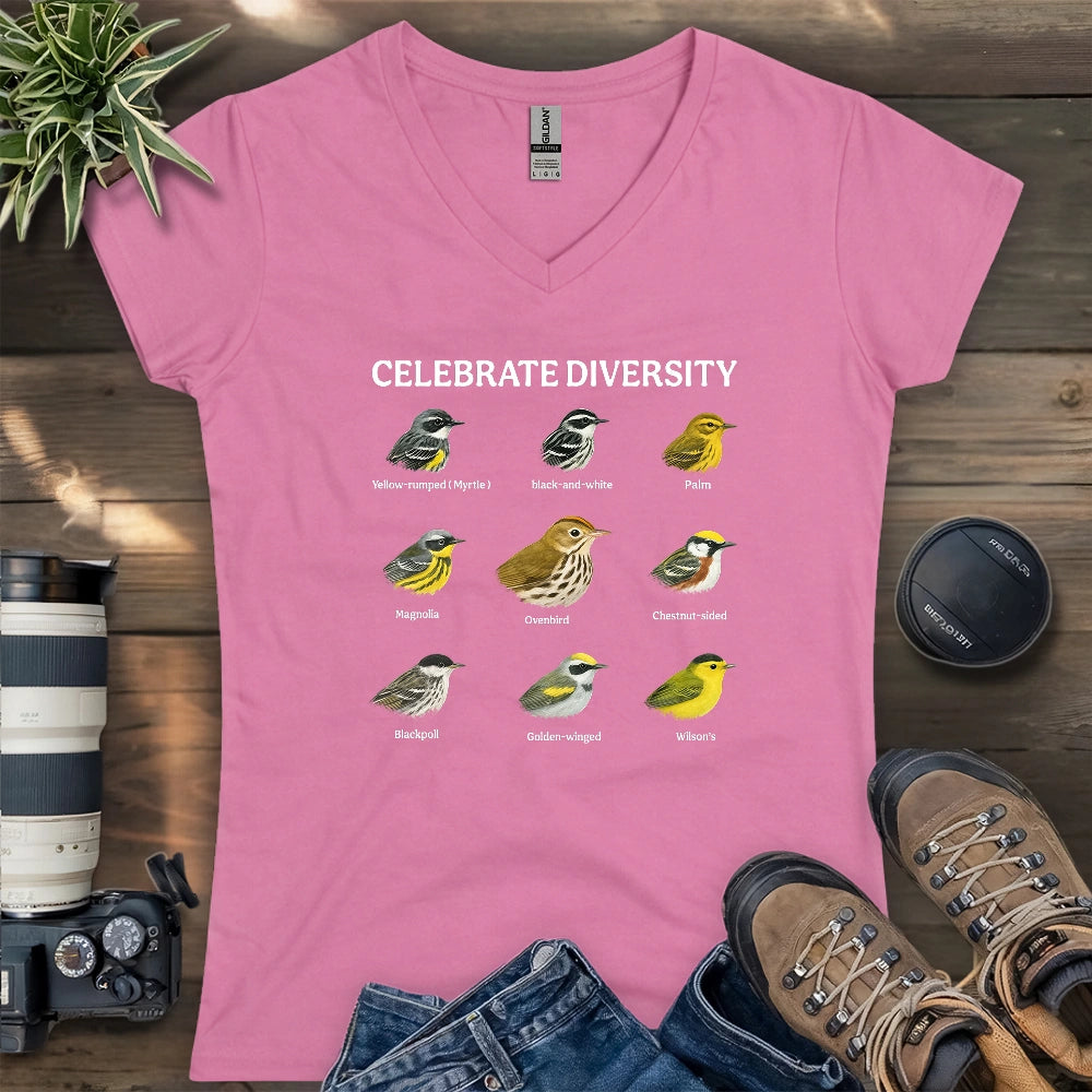 Warbler Diversity Lady V-neck
