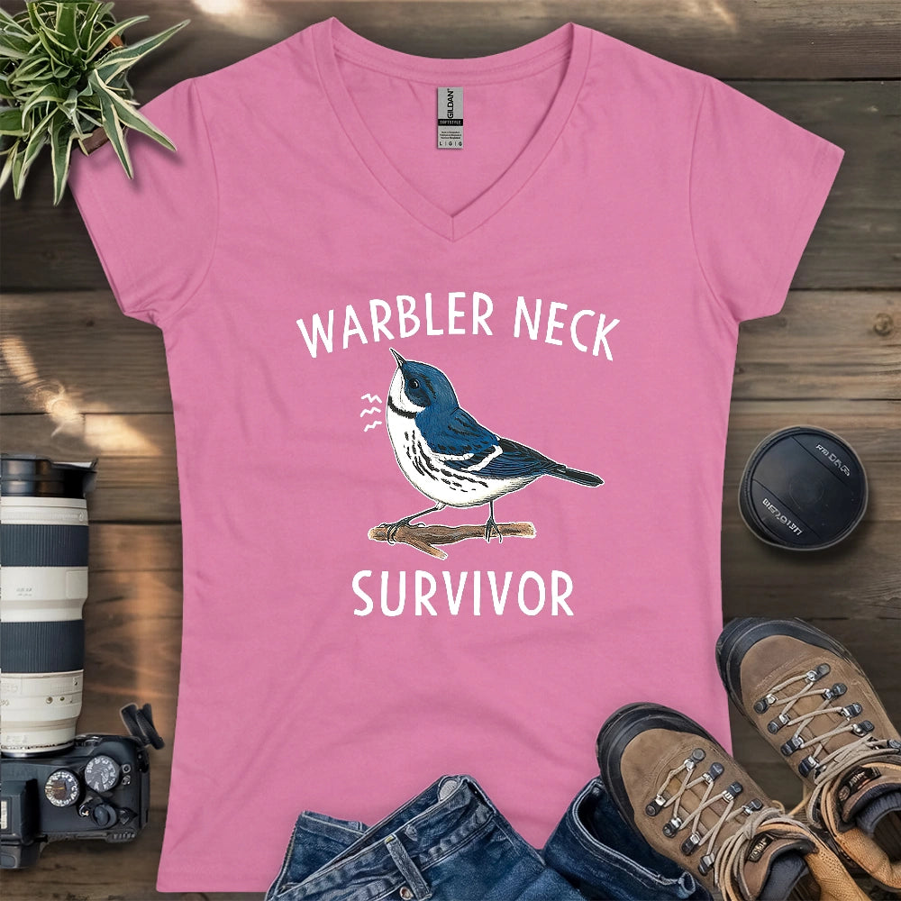 Warbler Neck Survivor Lady V-neck