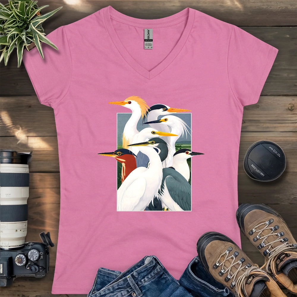 Wetland Assembly Lady V-neck
