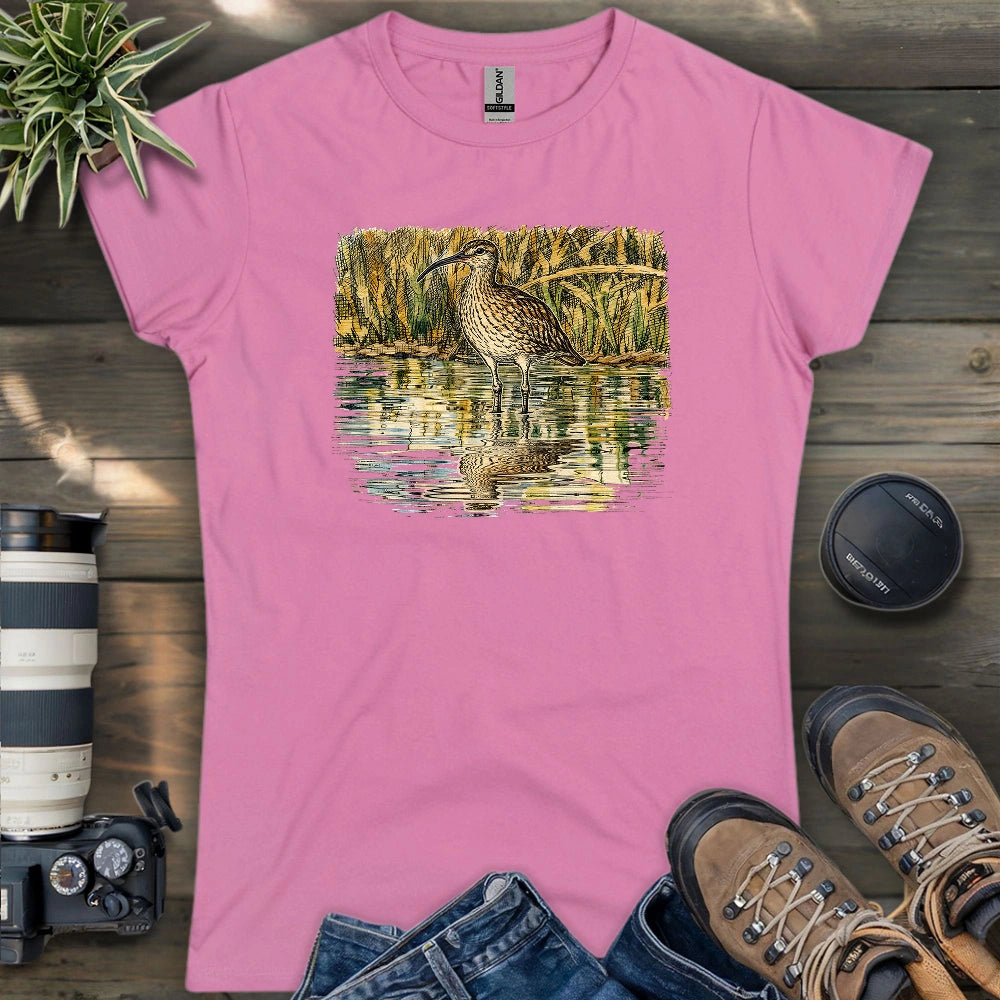 Whimbrel Shadow On Water Women's T-shirt