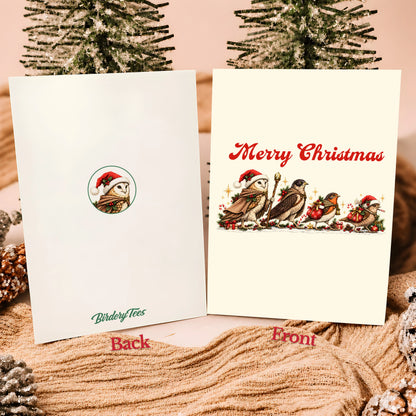 Bird Santa Is Coming Greeting Card