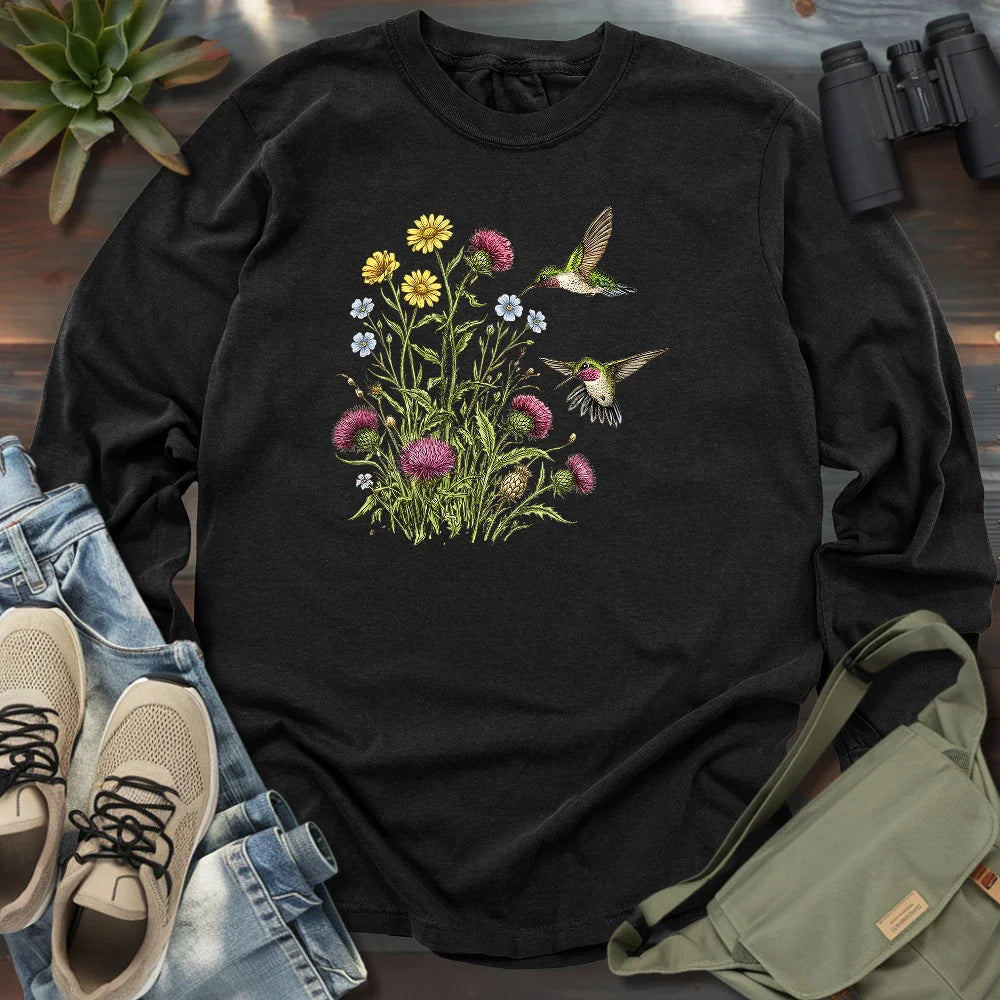 Attracted To Wildflowers Long Sleeve T-shirt