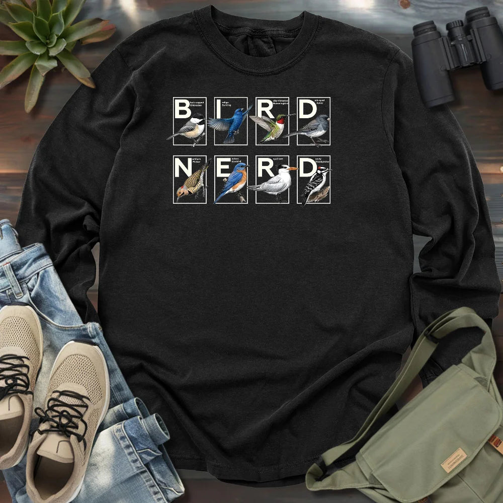 Bird Nerd Shirt Long Sleeve T-shirt