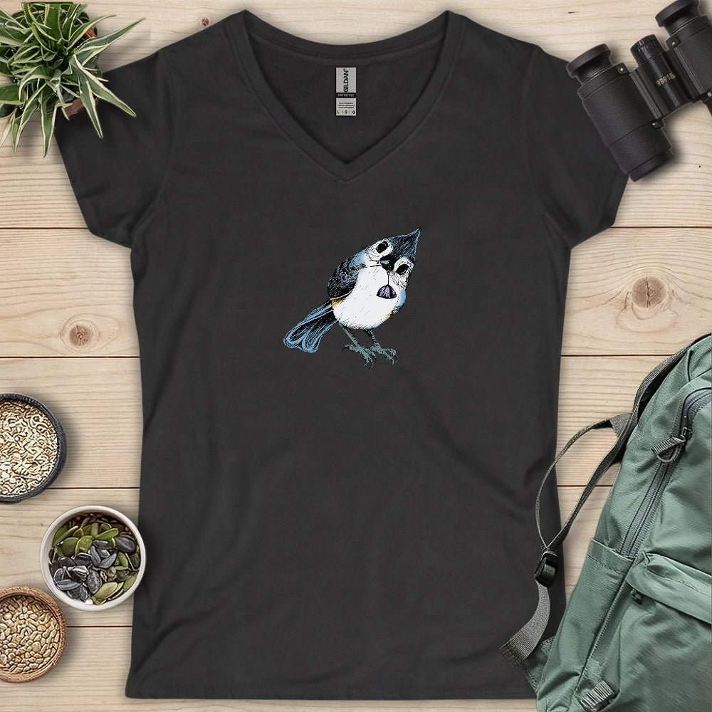 Bird Stare Lady V-neck