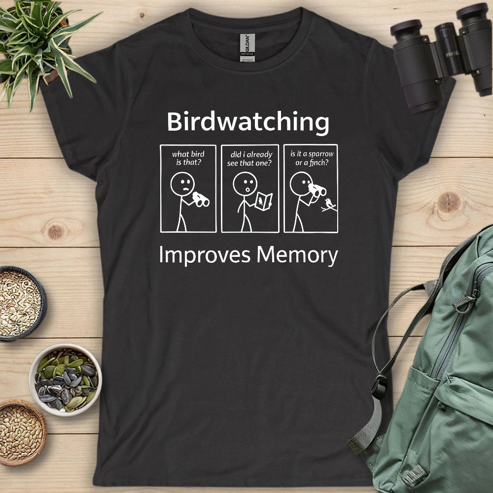 Birdwatching Improve Memory Women's T-shirt