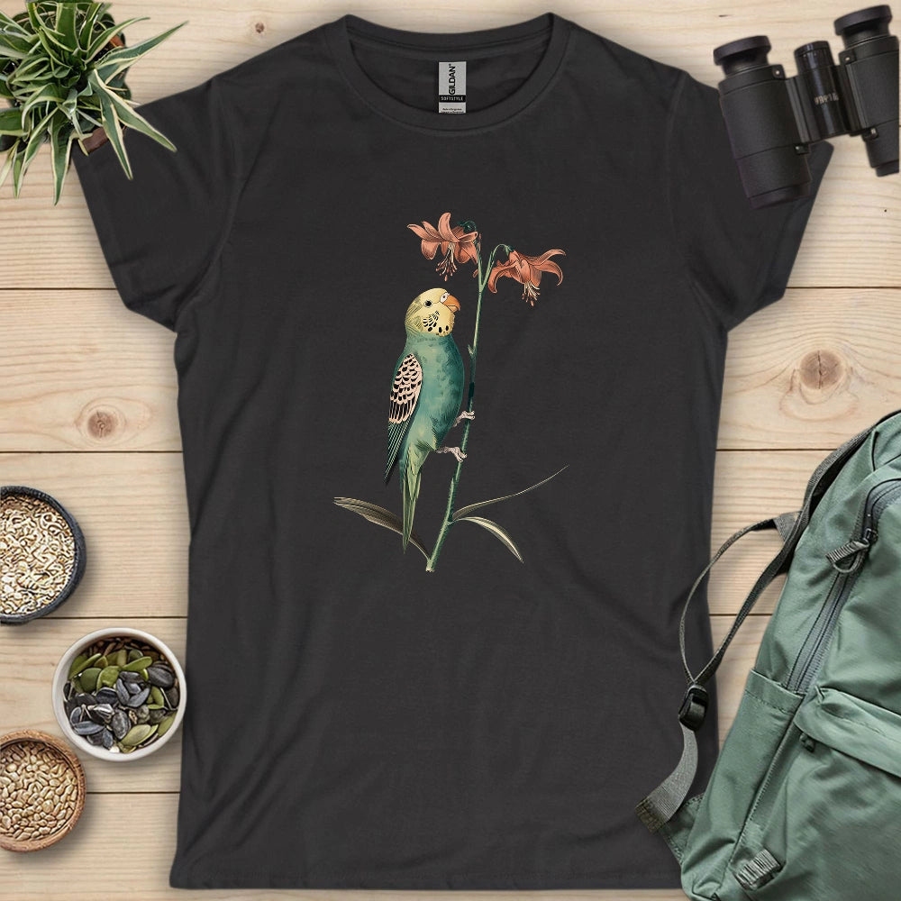 Budgerigar And Lily Women's T-shirt