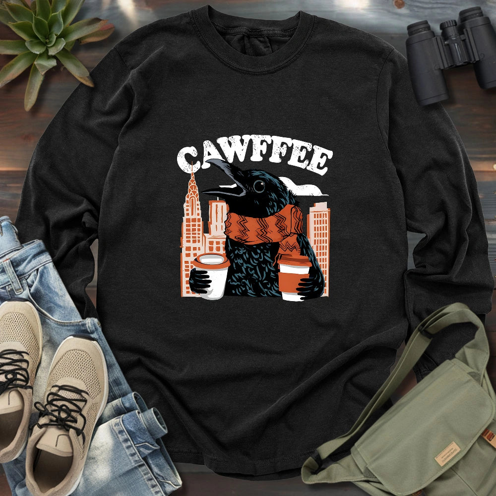 Cawffee Crow Long Sleeve T-shirt