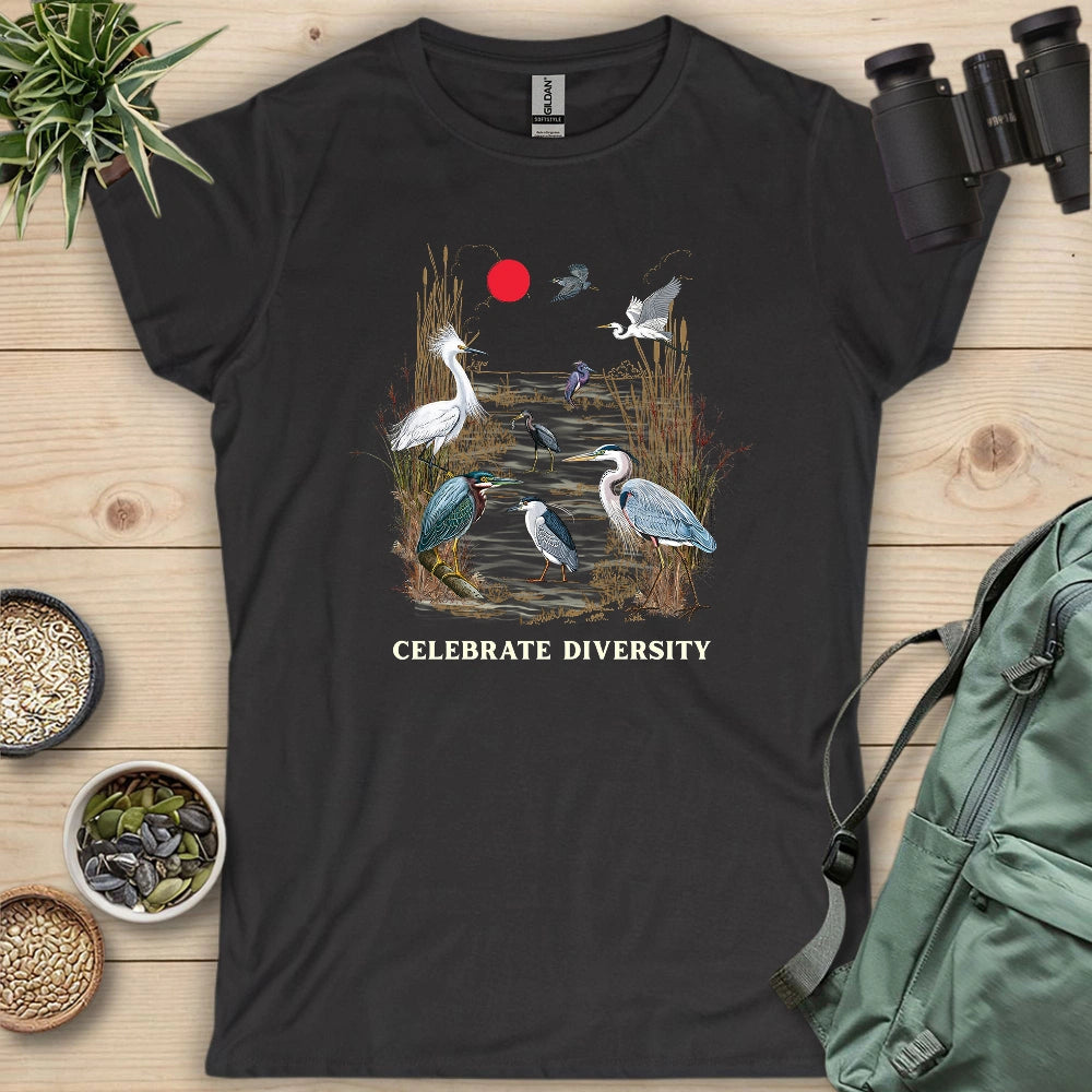 Celebrate Heron Diversity Women's T-shirt