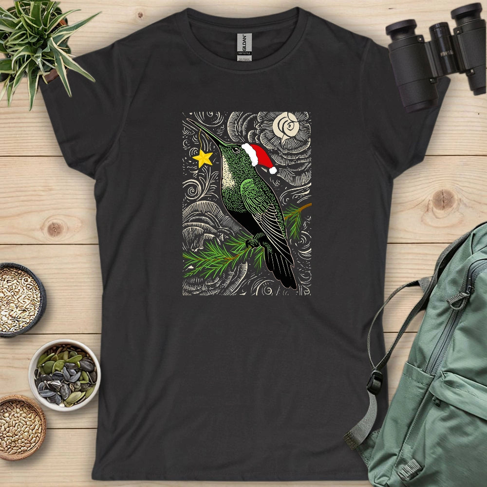 Christmas Green Hummingbird Women's T-shirt