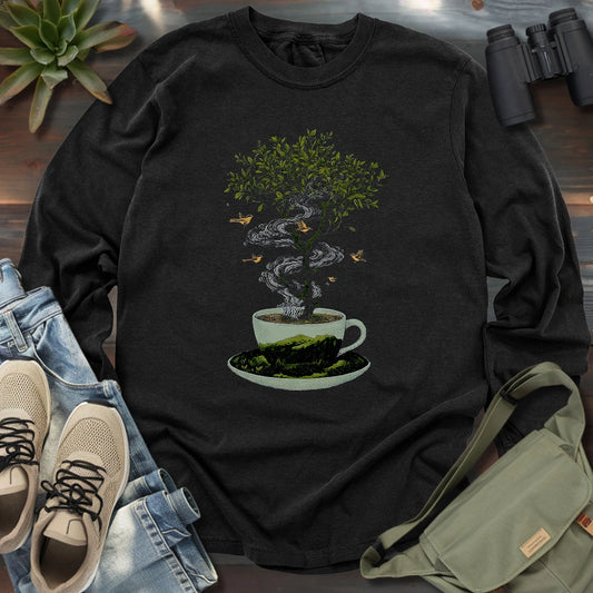 Coffee Tree Attract Birds Long Sleeve T-shirt