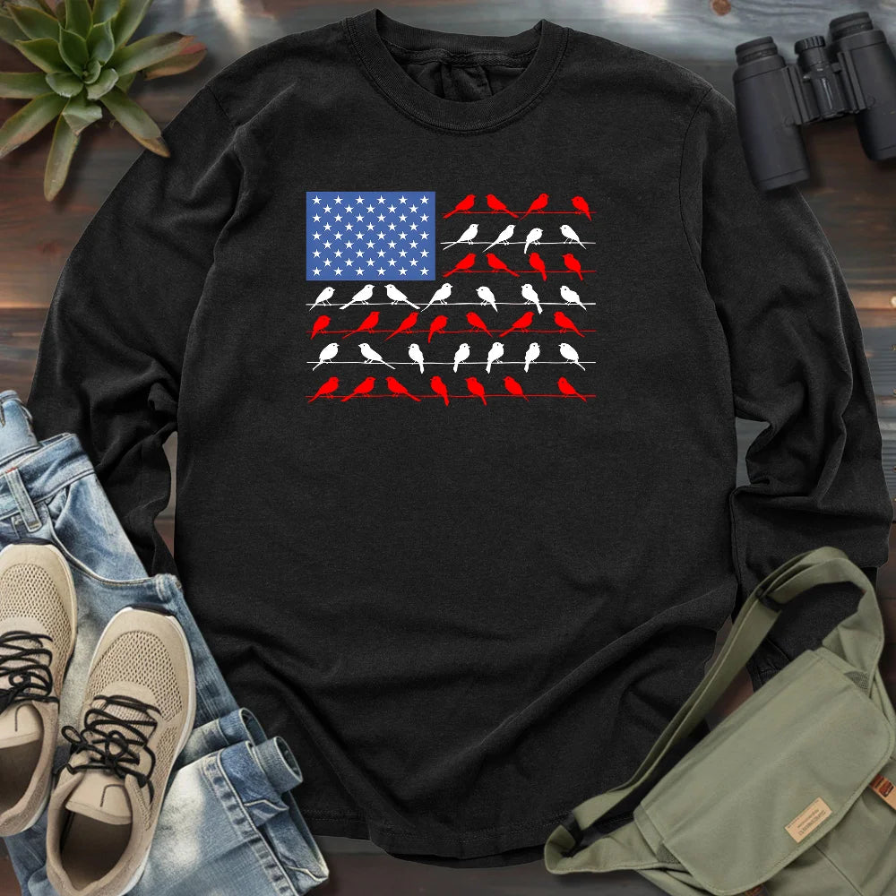 Feathered Flag Long Sleeve T-shirt