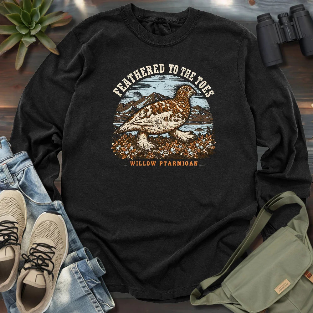 Feathered To The Toes Long Sleeve T-shirt