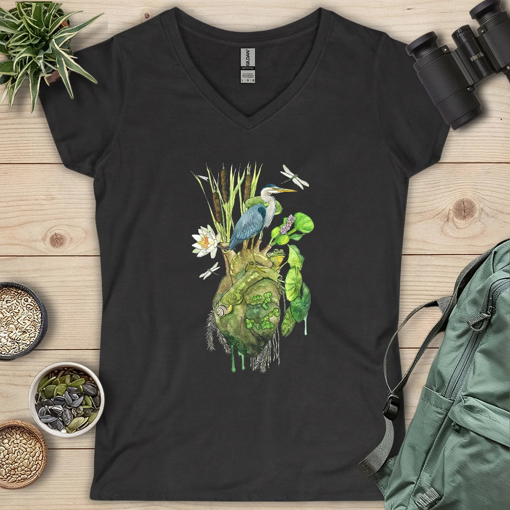 Heart of the Marsh Lady V-neck