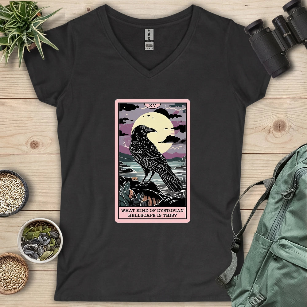 Hellscape Raven Lady V-neck