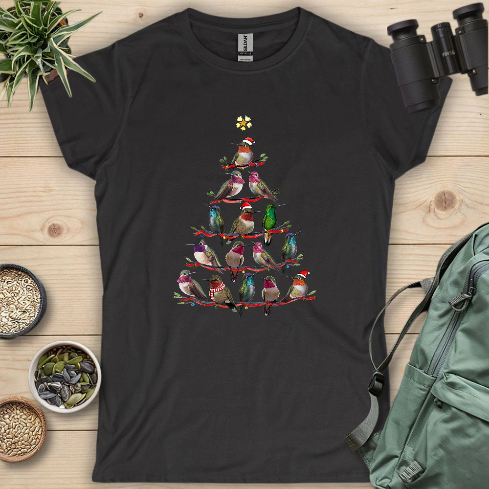 Hummingbird Christmas Tree Women's T-shirt