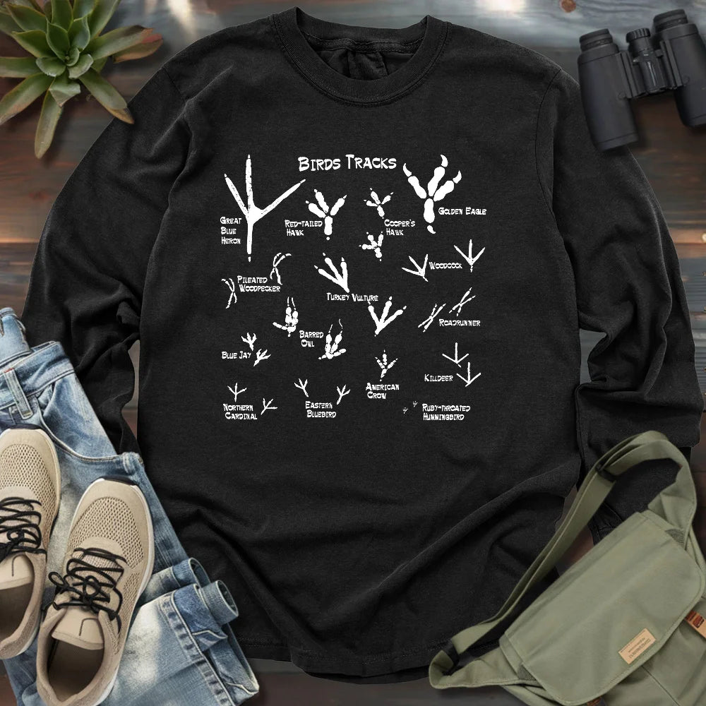 ID Bird Footprints Long Sleeve T-shirt
