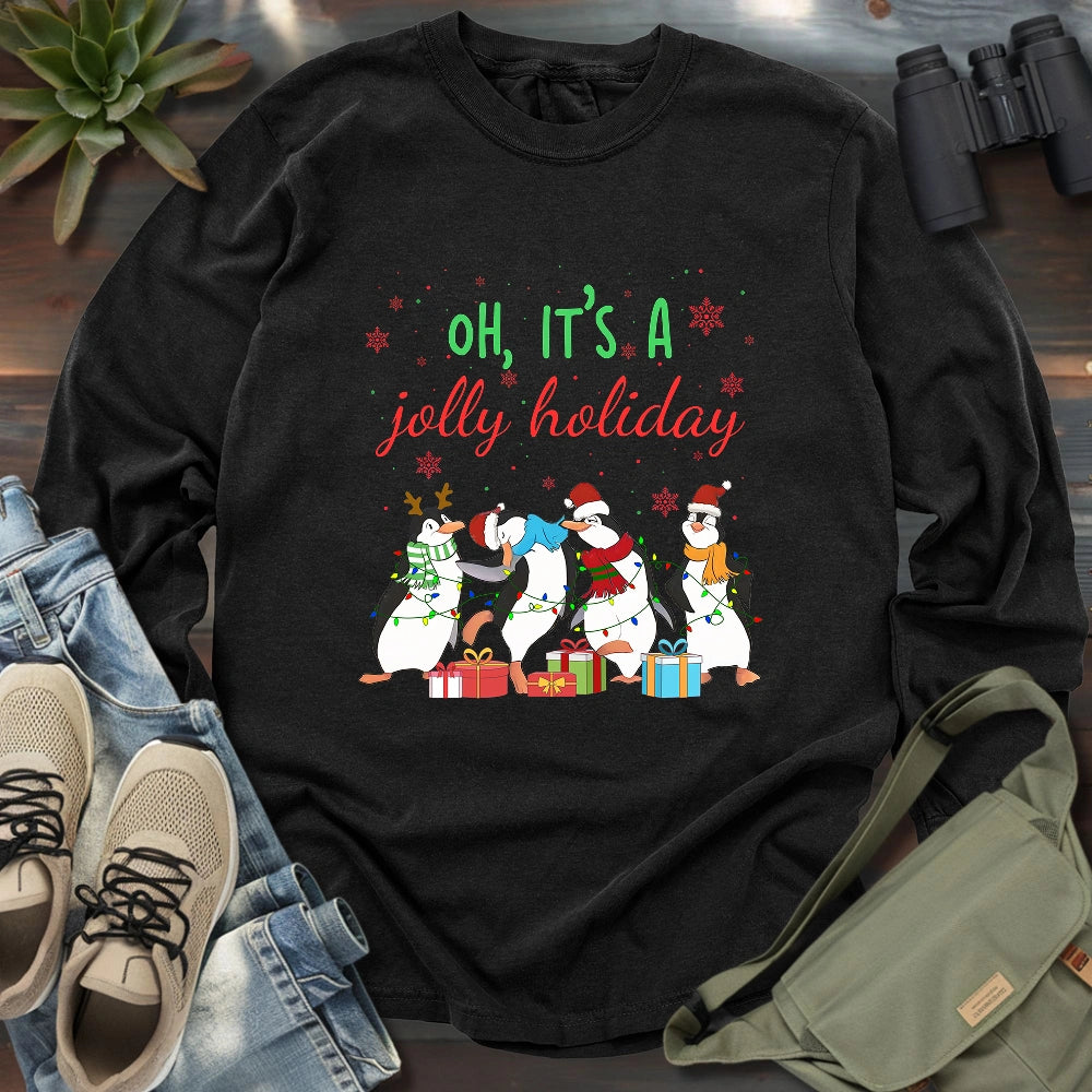Jolly Holiday Penguins Long Sleeve T-shirt
