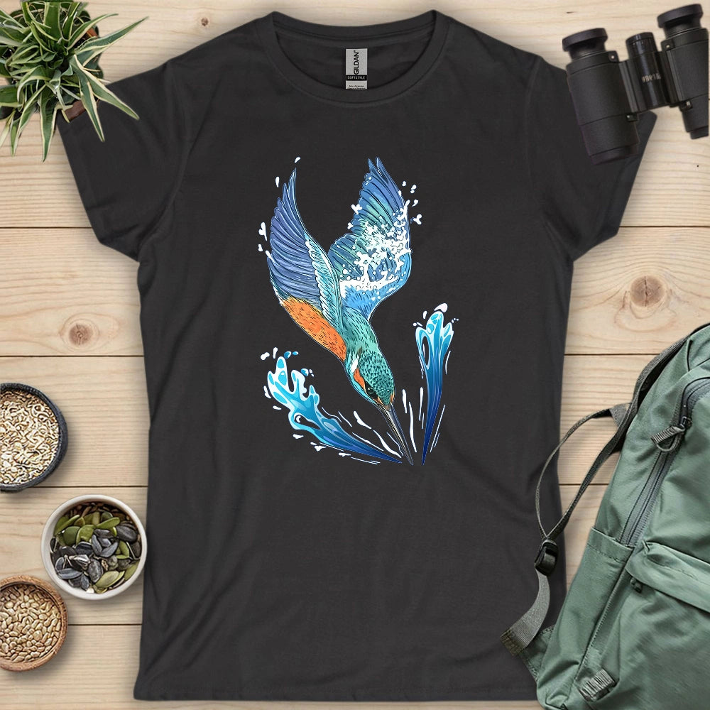 Kingfisher Diving Women's T-shirt