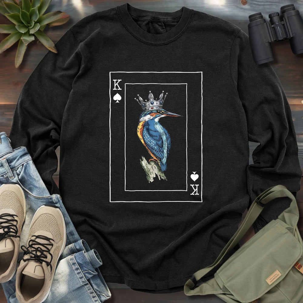 Kingfisher of Spades Long Sleeve T-shirt