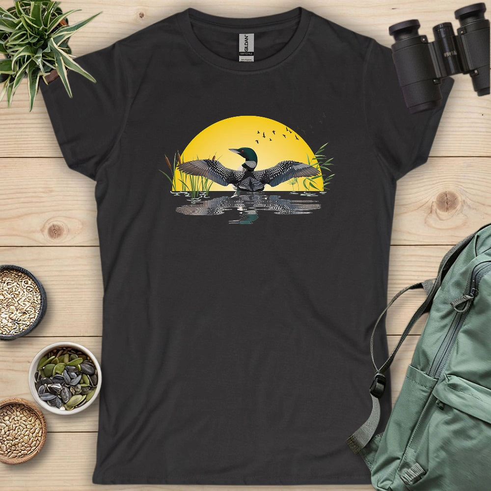 Loon Dance At Dawn Women's T-shirt