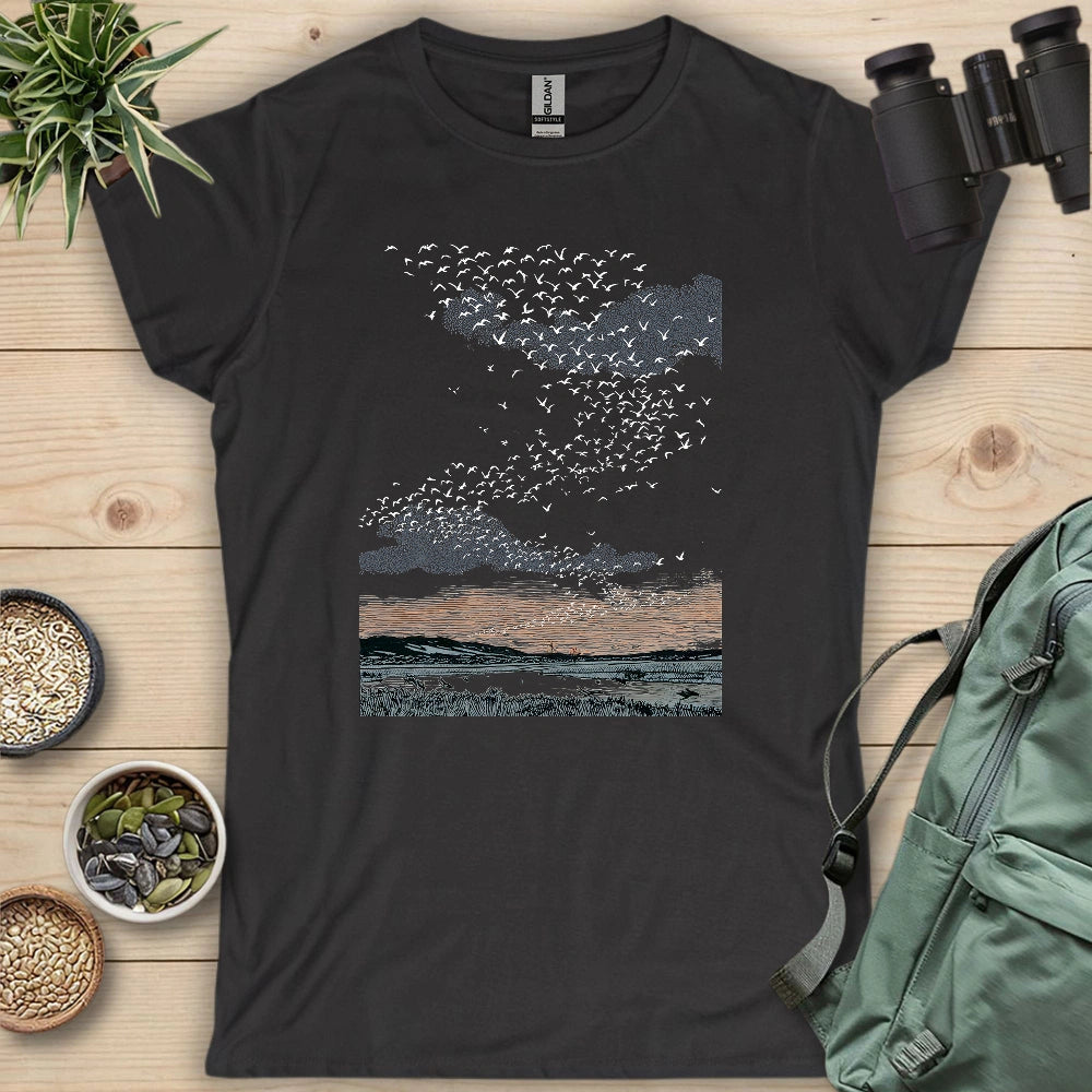 Migrating Wild Ducks Women's T-shirt