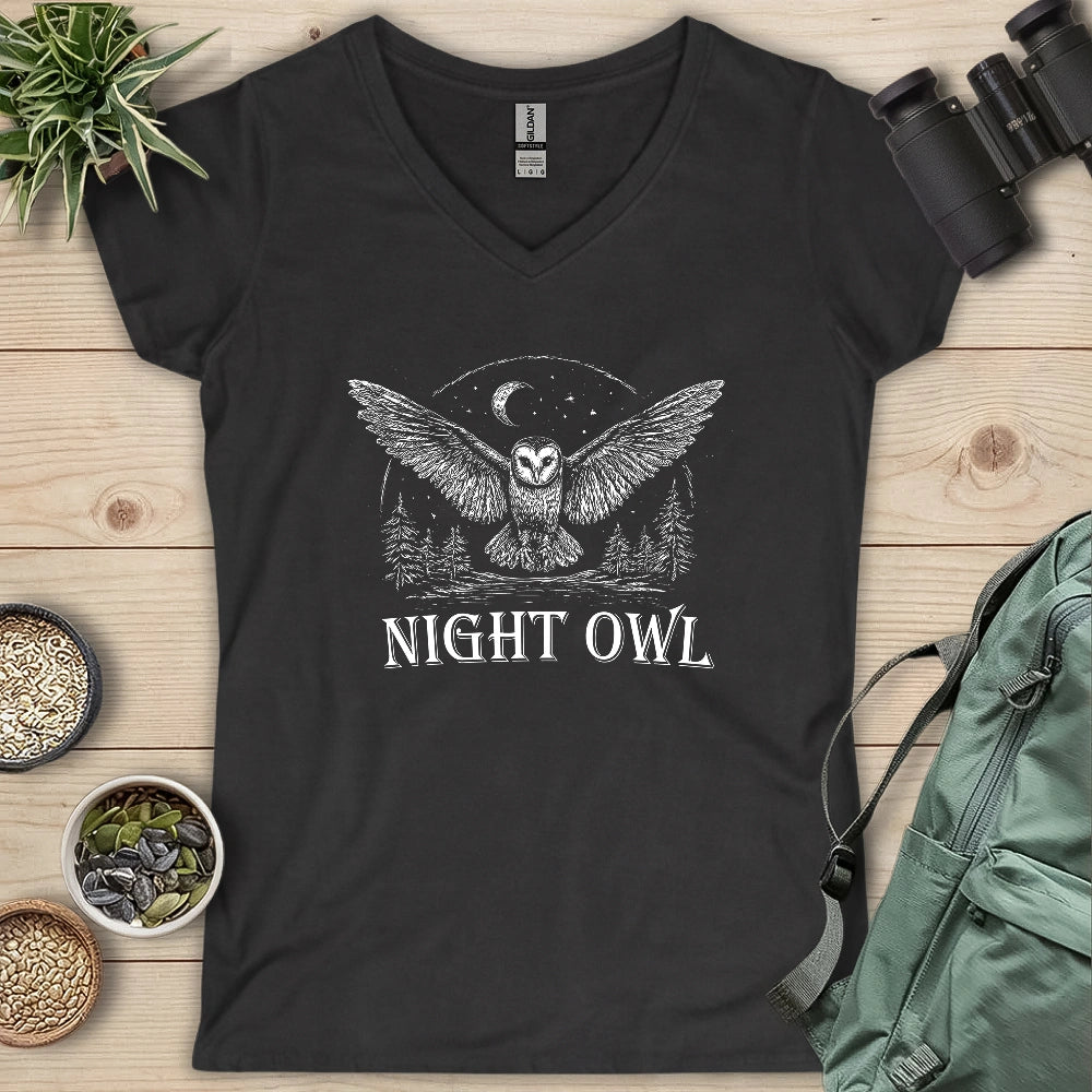 Night Owl Lady V-neck