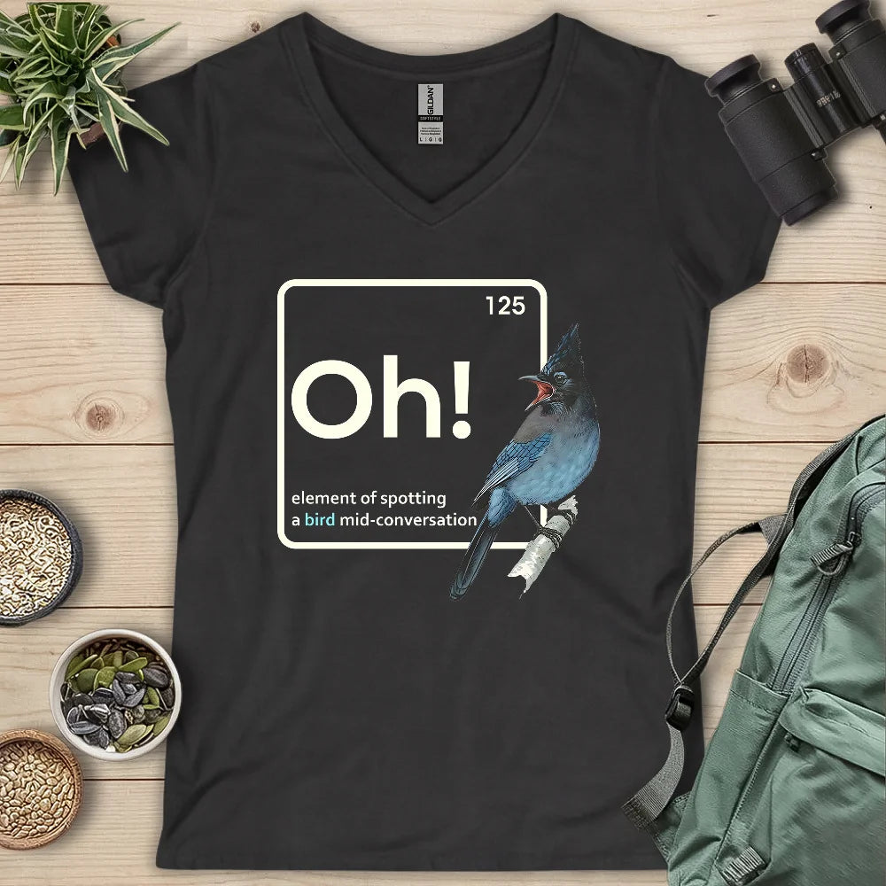 Oh, A Bird! Lady V-neck
