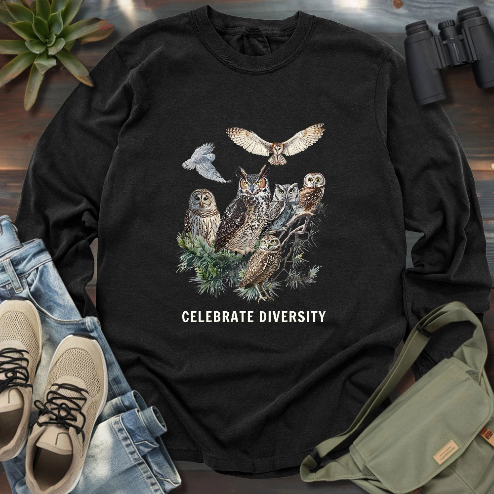 Owl Diversity Long Sleeve T-shirt