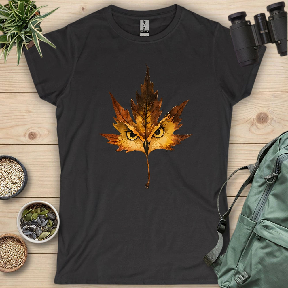 Owl Mapple Leaf Women's T-shirt