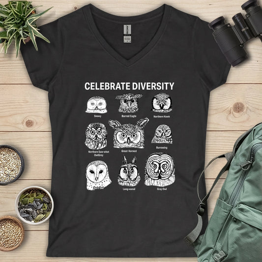 Owl Profiles Lady V-neck